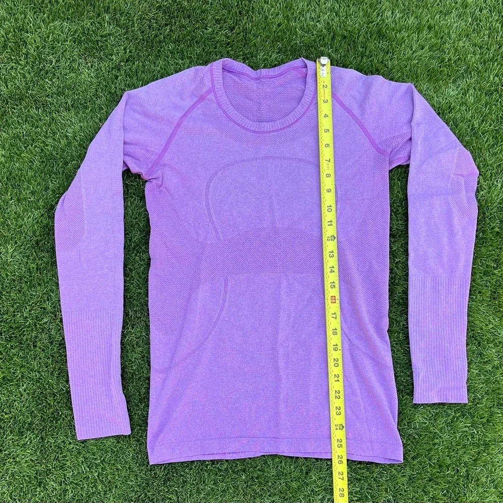 Lululemon Purple Women's Long Sleeve Top - Picture 3 of 5